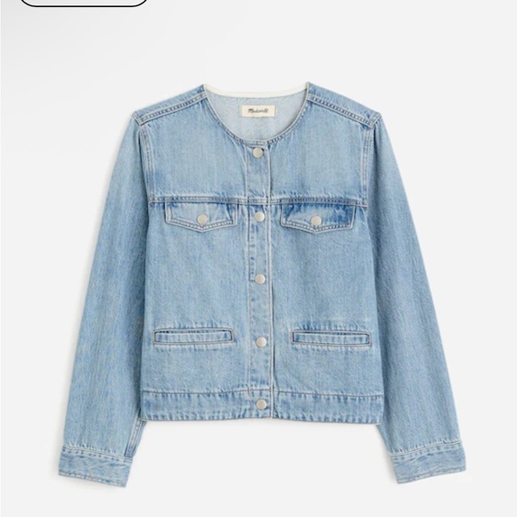 Madewell Cinched Lady Jacket in Ashbury Wash: Airy Denim Edition - Picture 6 of 9